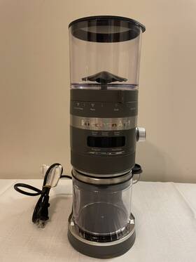 Kcg8433dg Kitchenaid Burr Coffee Grinder Grey French Press Perc Drip Espresso Dose Control