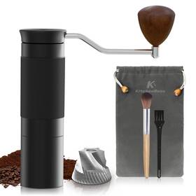 Kitchenboss 897127826165 Manual Coffee Bean Grinder Hand 25g Capacity With Stainless Stee
