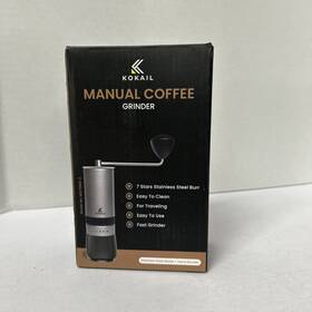 Mg731kb-2 Kokail Manual Coffee Grinder With 7 Star Stainless Steel Burr Adjustable Silver