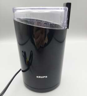 203b Krups 010942214489 Blade Coffee Grinder Black 160 Watts Tested Works
