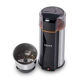Krups 010942226574 Ultimate Silent Vortex Stainless Steel Coffee And Spice Grinder With Removable B