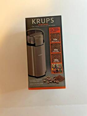 65698 Krups Silent Grinder For Making Coffee Spices And Dry Herbs