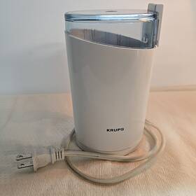 86c2507 Krups Vintage Fast One Touch Coffee Bean Mill Spice Grinder Type 203 White Works