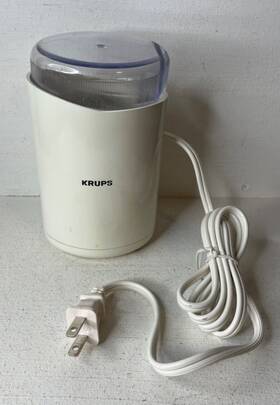 F20870517 Krups Vintage White Touch Top Coffee Mill 208 Electric Grinder