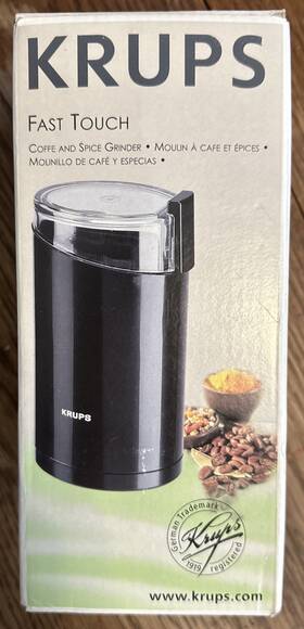 Km75 Krups Vintage Fast One Touch Coffee Bean Mill Grinder 203 F Made In Columbia