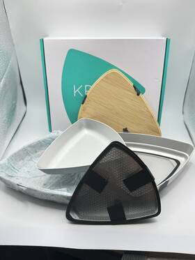 Kruve 647356245640 Sifter Base 5 Grind Sieves Measure Calibrate Refine Coffee Grinds Silver
