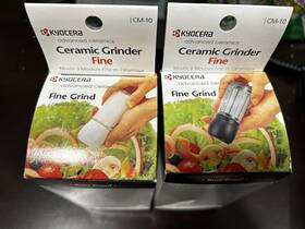Cm-10 Kyocera Patsybeach 2 Advanced Ceramic Mill Grinders Fine Black White