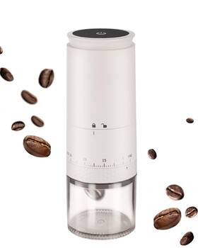 Pluto-01 Lamido Portable Electric Conical Burr Coffee Grinder With Led Display Rechargeable