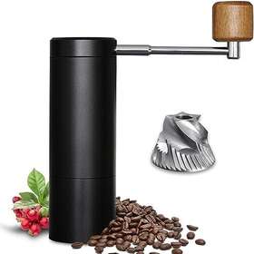 Lasgara 196852207510 Manual Coffee Grinder With Stainless Steel Burr All Metal Adjustable For Espress