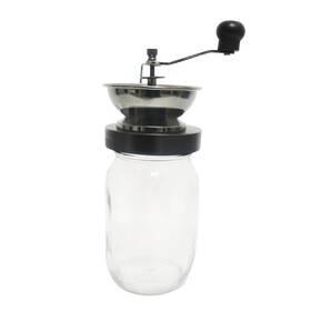 Lehmans 810065673961 Manual Coffee Grinder With Mason Jar Grounds Storage Comfortable Grip Quiet