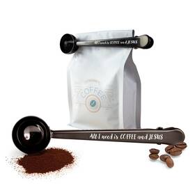 Logos Trading Post Csc-02 All I Need Is Coffee And Jesus 1 Tbsp Scoop With Bag Medium Black