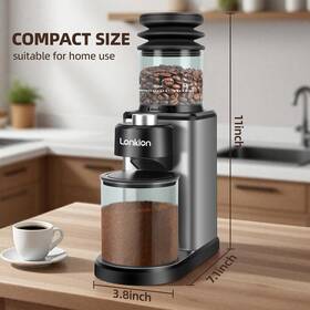 Cbg-9002 Lonkion Coffee Grinder Conical Burr With 25 Grind Settings
