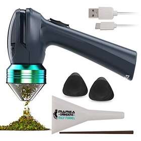 Mamba 884540165999 V2 1g Gray Electric Portable Herb Grinder. Usb Powered Essential Kitchen Mill