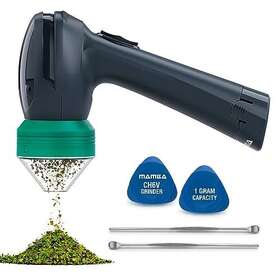 Mamba 945583100560 Automatic Large Electric Herb Grinder - 1g Capacity Anchor Gray And Green
