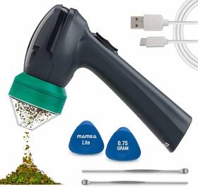V3-gygn Mamba Lite 0.75g All-plastic Head Electric Herb Grinder Gray Usb Rechargeable