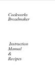 422-9399 Manual Xbm1129 Machine Xbm1038 Cbm700 B0906 B6989 Cookworks Bread