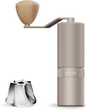 Mavo Swcg-01s Shadow Wand Manual Hand Coffee Grinder Cnc Stainless Steel Conical Burr