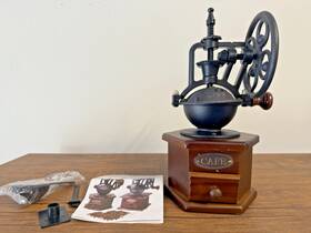 Mini Mox 445034439434 Manual Coffee Grinder Vintage Wooden Bean Hand Roller Ant