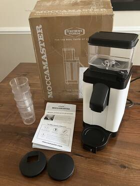 49522 Moccamaster Technivorm Km5 Burr Coffee Grinder Matte White