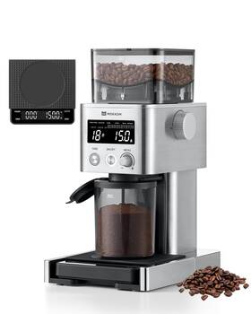Mokkom 768461944416 Coffee Grinder With Removable Scale Via Bluetooth Connectivity Anti-s