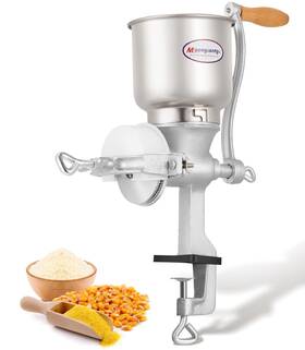 Moongiantgo 750466500445 Corn Grinder Mill Cast Iron Grain Hand With Large Hopper