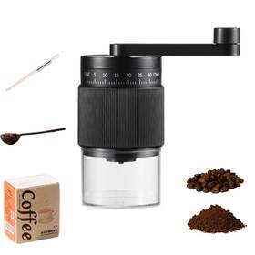 Re125 Morphcontainer Manual Coffee Grinder Premium Conical Burr Mill With 18 Adjustable Settings