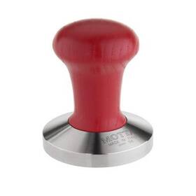 Motta 007986081520 Metallurgica 58 Mm Convex Base Espresso/coffee Tamper With Red Handle