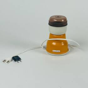 255.5.00 Moulinex Vintage Orange Electric Coffee Grinder Type With Transparent Lid