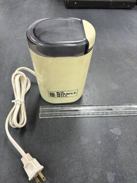 Mc-178 Mr. Coffee Miracle Mill Electric Grinder Beige Blade Plastic