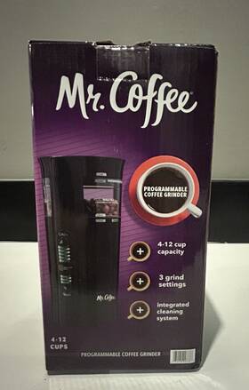 Mrc37721 Mr. Coffee Programmable Grinder 4 12 Cup Capacity New In Box