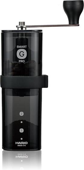 Msgs-2-b  Smart G Pro Coffee Grinder 0.8 Oz 24 Transparent Black Stainless