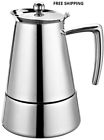 Name Brand Stovetop Espresso Coffee Maker Moka Pot Stainless Steel Cup Latte Express New Pc 686909381633