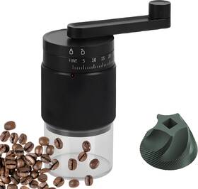 Nanspath 445025487499 Manual Coffee Grinder - 95 Ceramic Burr Adjustable Coarse To Fine 30g Beans &