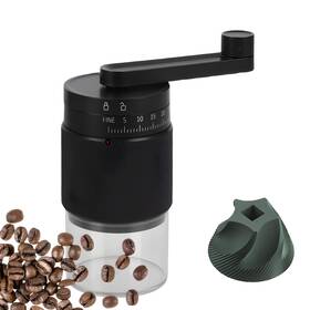 Nanspath 768825860451 Manual Coffee Grinder - 95 Ceramic Burr Adjustable Coarse To Fine 30g Beans