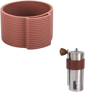 Nm-055 Nentment Manual Coffee Grinder Burr Hand Crank Holder Hanging Clip Storage Brown