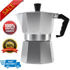 Nights Compression Co Stovetop Italian Moka Coffee Pot 6 Cup Percolator Aluminium Camping Gift Kitchen 784672772303