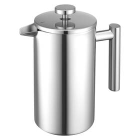 P1001-8 Nobrand 34oz Insulated Stainless Steel French Press Silver