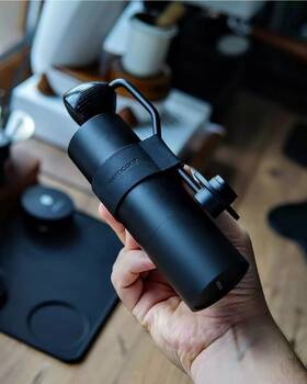 Normcore 696590883453 Manual Hand Coffee Grinder 38mm Titanium Contemporary French Press