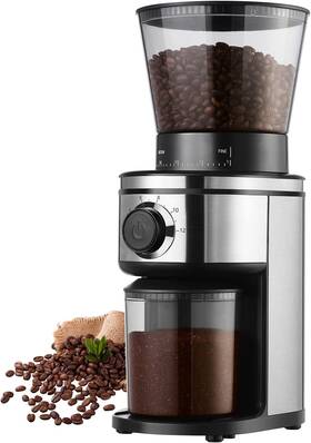 Ollygrin 445032713789 Burr Electric Conical Coffee Grinder Adjustable Grind Settings 12 Cups