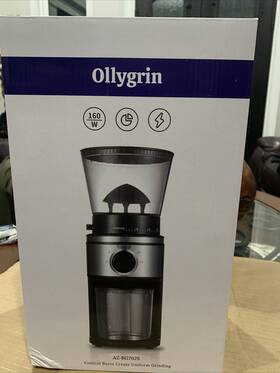 Az-bg702s Ollygrin Black Conical Burr Grinder With Different Grind Selections