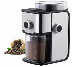 Bg-v01s Ollygrin Life Coffee Grinder 14 Grind Settings 12-cup Capacity Stainless Steel Silver