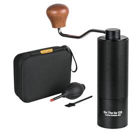 On The Go 135 809990929412 Manual Coffee Grinder - Stainless Steel Conical Burr With Adjustable Setting