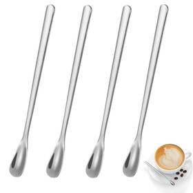 Ouliget 702886044924 Stainless Steel Coffee Stirring Spoon Silver 6 Inches