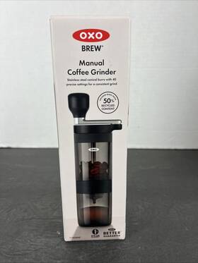 11303600 Oxo Brew Manual Burr Coffee Grinder Black