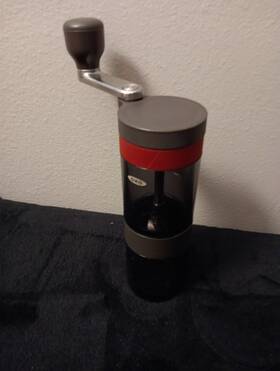 Oxo 840097788180 Outdoor Manual Coffee Grinder Compact Stainless Conical Burrs - Camp Ready
