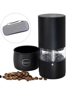 Palico 898506848938 Grindtech Portable Rechargeable Electric Coffee Grinder Cordless Charging Base W