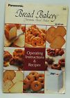 Sd-bt10p Panasonic Operating Recipes Cookbook Instructions Manual Machine Bread