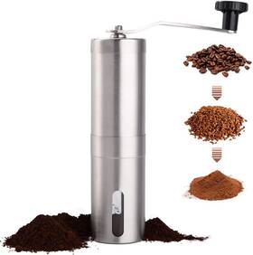 Paracity 445026771795 Manual Coffee Bean Grinder Stainless Steel Hand Mill Ceramic Burr For A