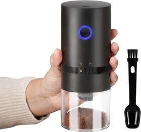 Paracity 691040269993 Coffee Grinder Electric Burr Small Cordless Mini With M