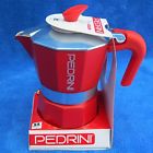 Pedrini Italy Aroma Colors Collection Moka Espresso Maker Red 3 Cup Coffee Pot 883336291232
